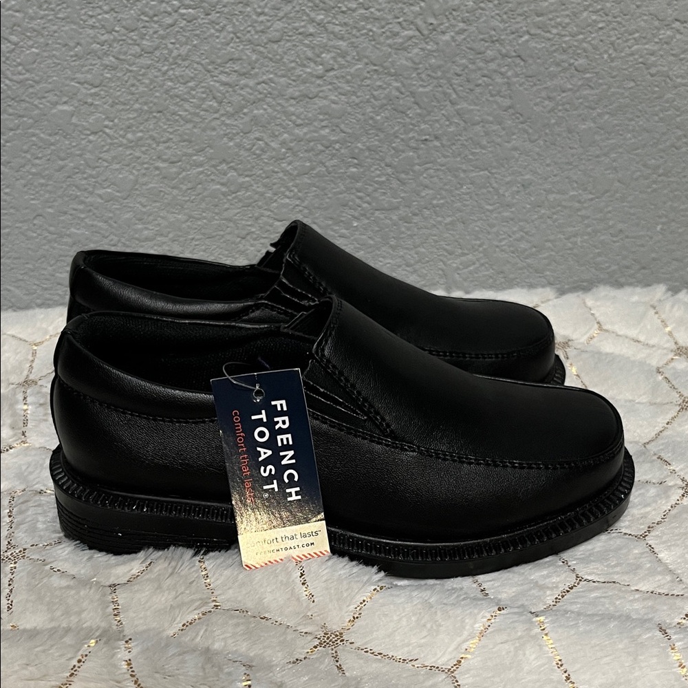 French Toast boys Classic Black Slip-On‎ Loafers